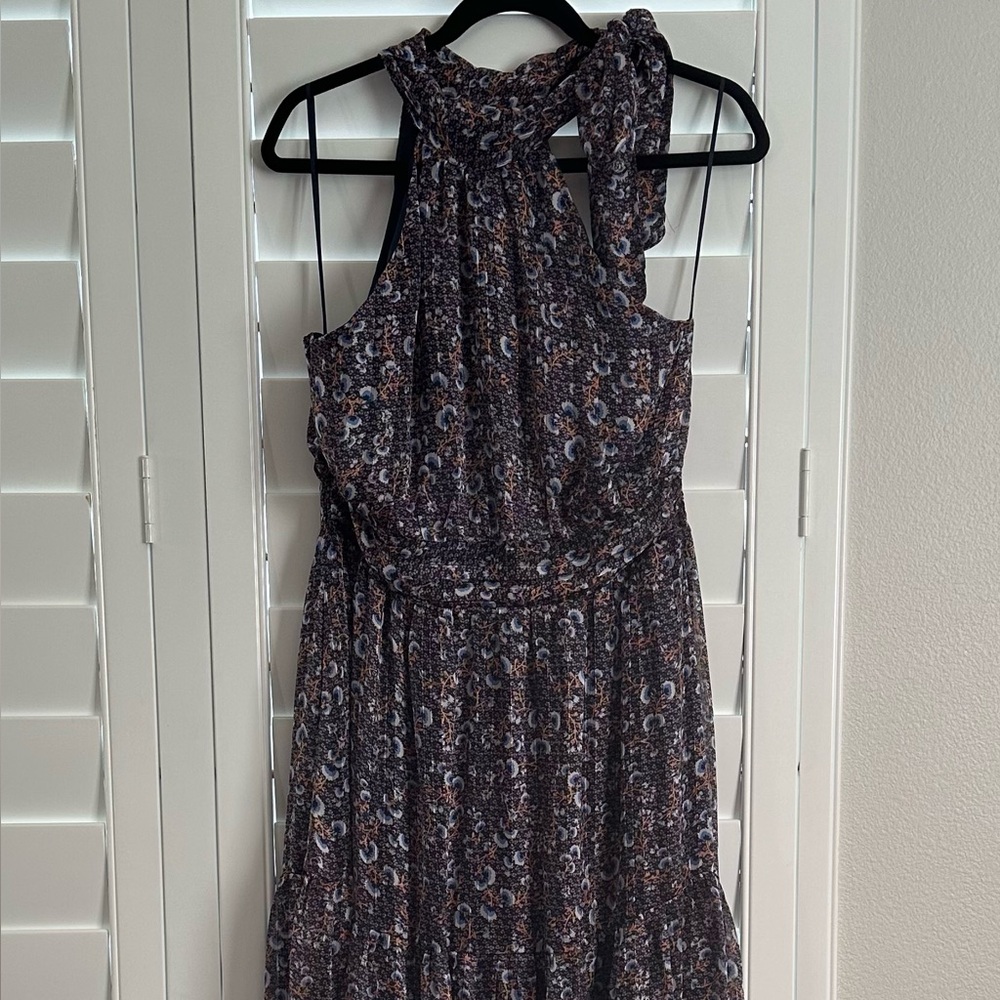 Lost + Wander Black Floral-Print Maxi Dress